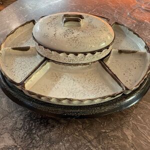Vintage Santa Anita Ware 6 piece +Lazy Susan Set Extra Large